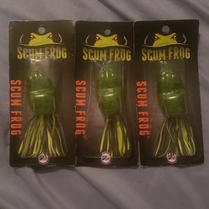 3 Pack Scum Frog Fishing Bait